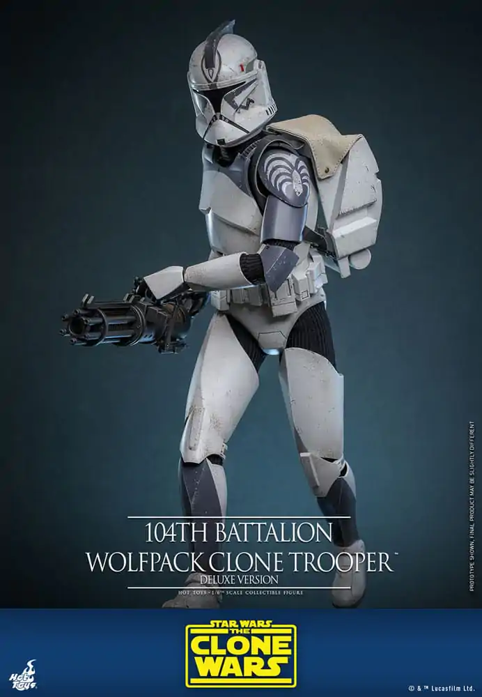 Star Wars The Clone Wars akční figurka 1/6 104th Battalion Wolfpack Clone Trooper Deluxe verze 30 cm fotografii produktu