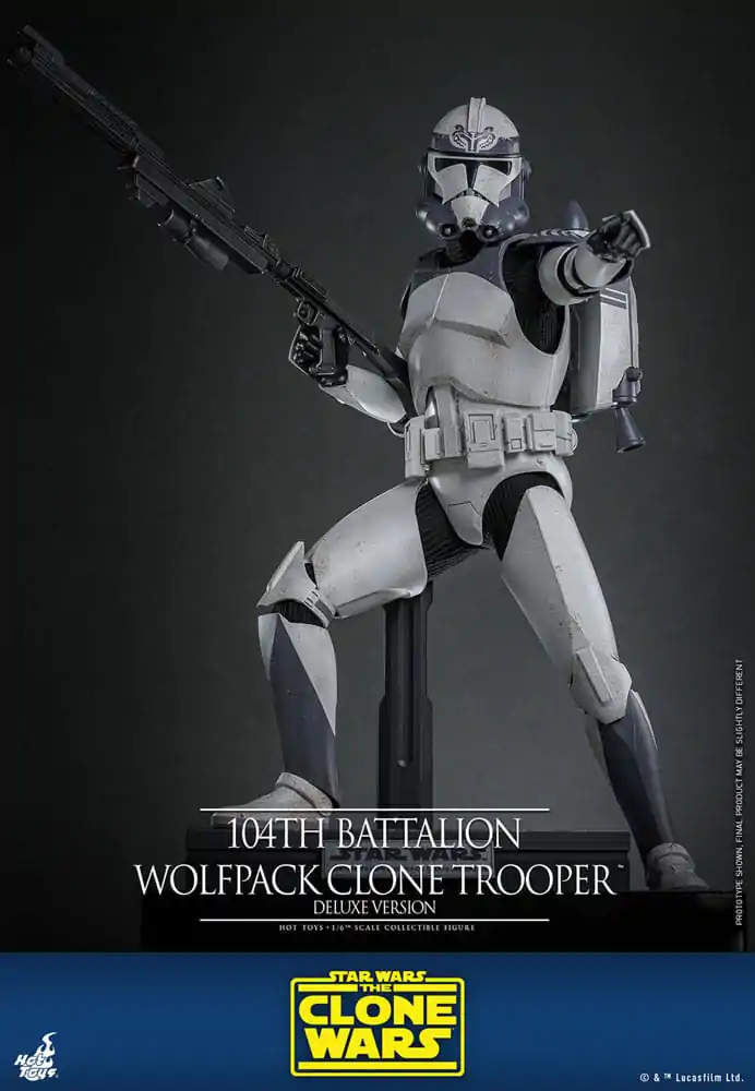 Star Wars The Clone Wars akční figurka 1/6 104th Battalion Wolfpack Clone Trooper Deluxe verze 30 cm fotografii produktu