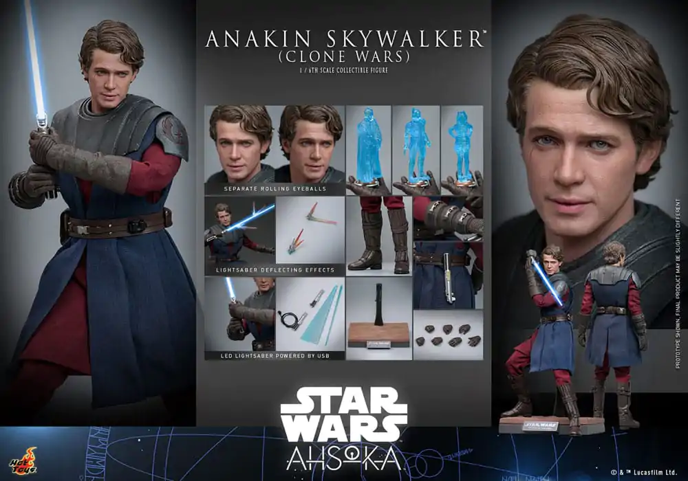 Star Wars: The Clone Wars akční figurka 1/6 Anakin Skywalker 31 cm fotografii produktu