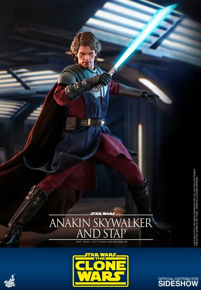 Star Wars The Clone Wars akční figurka 1/6 Anakin Skywalker & STAP 31 cm fotografii produktu