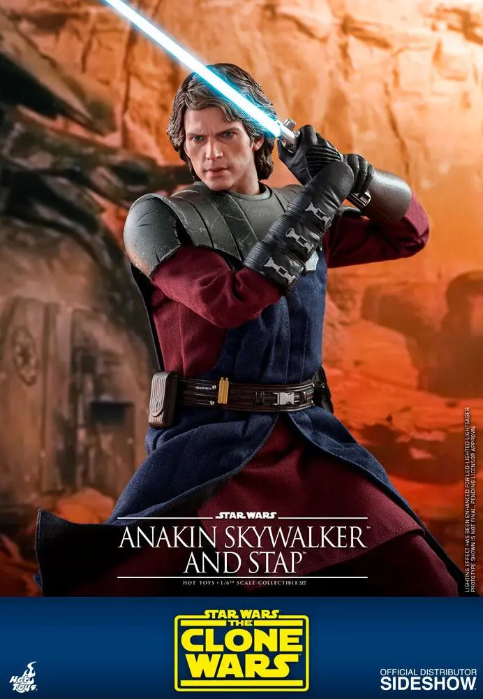 Star Wars The Clone Wars akční figurka 1/6 Anakin Skywalker & STAP 31 cm fotografii produktu