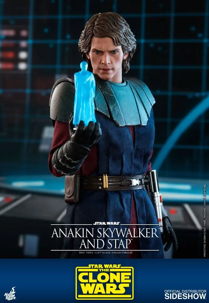 Star Wars The Clone Wars akční figurka 1/6 Anakin Skywalker & STAP 31 cm fotografii produktu