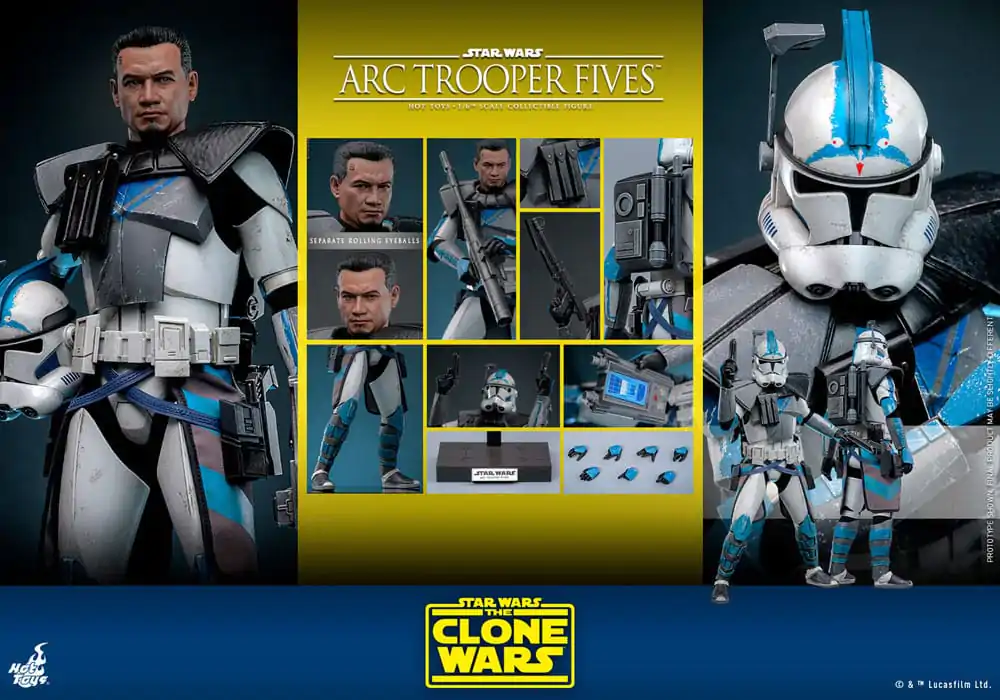 Star Wars: The Clone Wars Akční figurka 1/6 Arc Trooper Fives 30 cm fotografii produktu