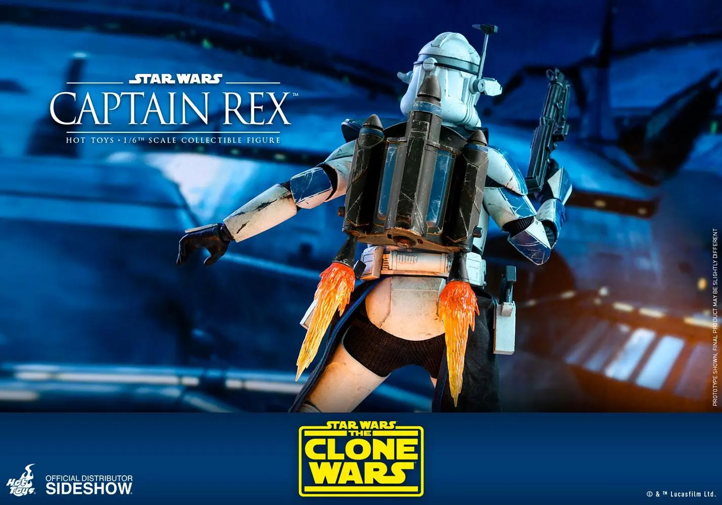 Star Wars The Clone Wars akční figurka 1/6 Captain Rex 30 cm fotografii produktu