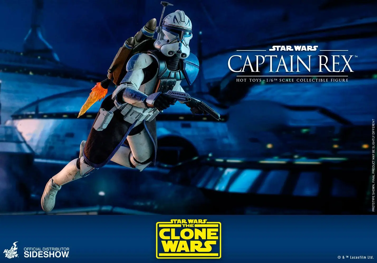 Star Wars The Clone Wars akční figurka 1/6 Captain Rex 30 cm fotografii produktu