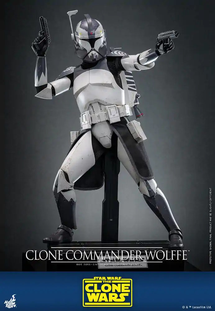 Star Wars: The Clone Wars akční figurka 1/6 Clone Commander Wolffe 30 cm fotografii produktu