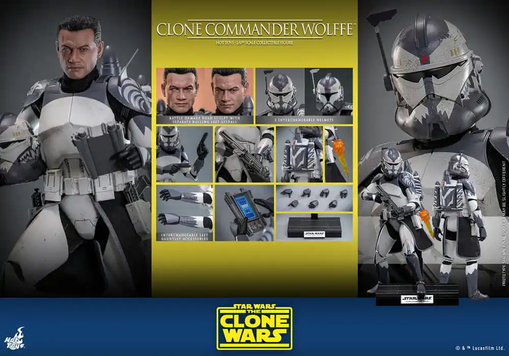 Star Wars: The Clone Wars akční figurka 1/6 Clone Commander Wolffe 30 cm fotografii produktu