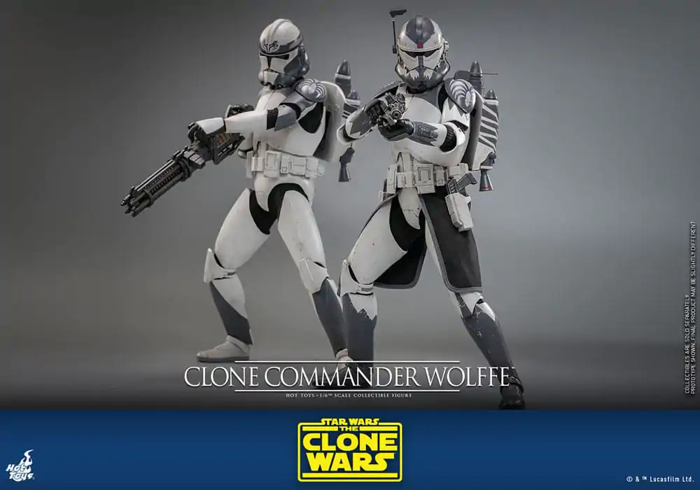 Star Wars: The Clone Wars akční figurka 1/6 Clone Commander Wolffe 30 cm fotografii produktu