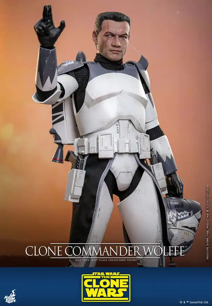 Star Wars: The Clone Wars akční figurka 1/6 Clone Commander Wolffe 30 cm fotografii produktu