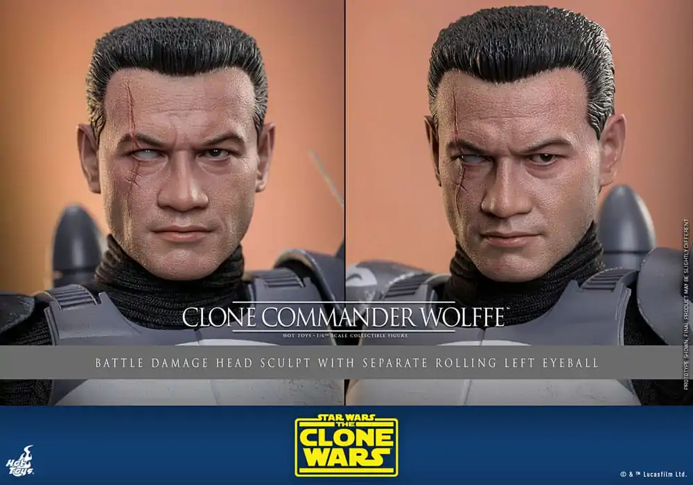 Star Wars: The Clone Wars akční figurka 1/6 Clone Commander Wolffe 30 cm fotografii produktu