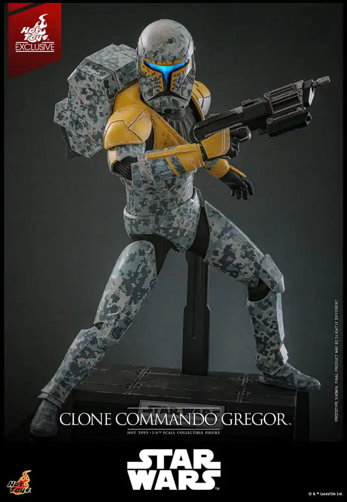 Star Wars: The Clone Wars akční figurka 1/6 Clone Commando Gregor Hot Toys Exclusive 30 cm fotografii produktu