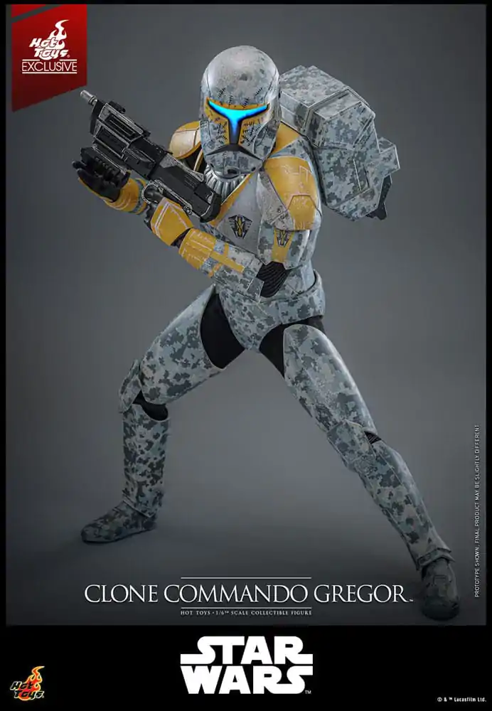 Star Wars: The Clone Wars akční figurka 1/6 Clone Commando Gregor Hot Toys Exclusive 30 cm fotografii produktu