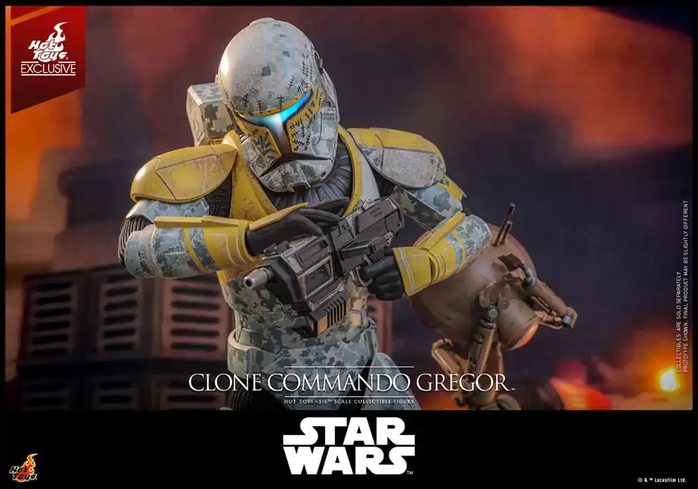 Star Wars: The Clone Wars akční figurka 1/6 Clone Commando Gregor Hot Toys Exclusive 30 cm fotografii produktu