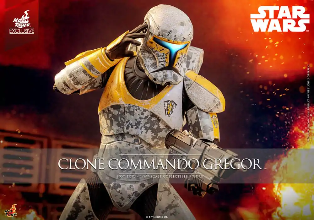 Star Wars: The Clone Wars akční figurka 1/6 Clone Commando Gregor Hot Toys Exclusive 30 cm fotografii produktu