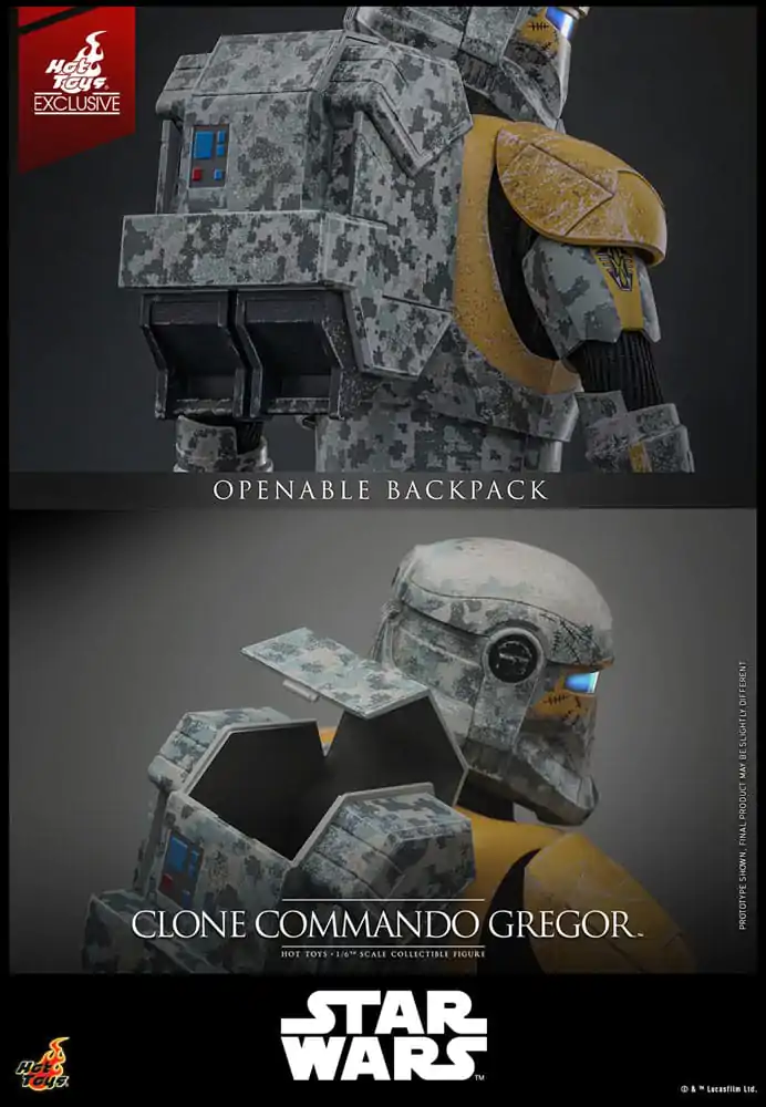 Star Wars: The Clone Wars akční figurka 1/6 Clone Commando Gregor Hot Toys Exclusive 30 cm fotografii produktu