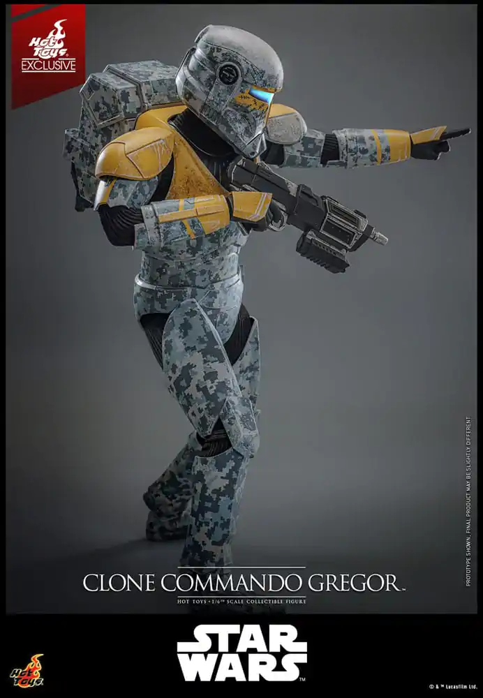 Star Wars: The Clone Wars akční figurka 1/6 Clone Commando Gregor Hot Toys Exclusive 30 cm fotografii produktu
