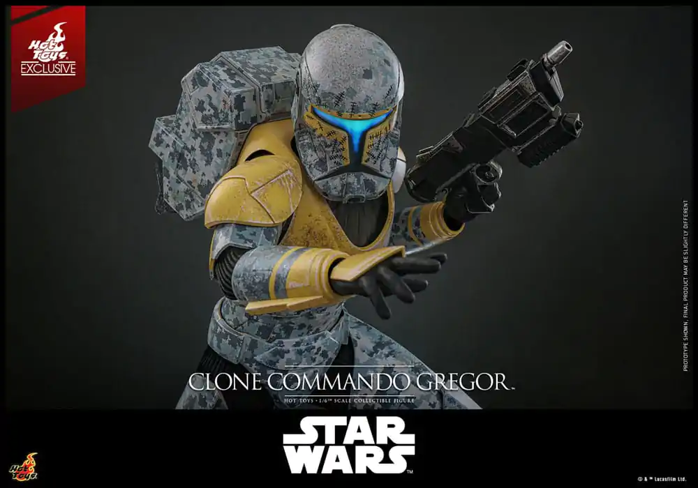 Star Wars: The Clone Wars akční figurka 1/6 Clone Commando Gregor Hot Toys Exclusive 30 cm fotografii produktu