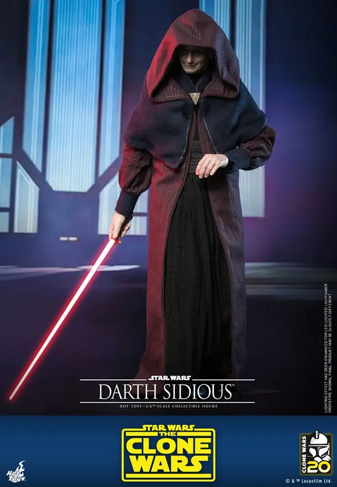 Star Wars: The Clone Wars akční figurka 1/6 Darth Sidious 29 cm fotografii produktu