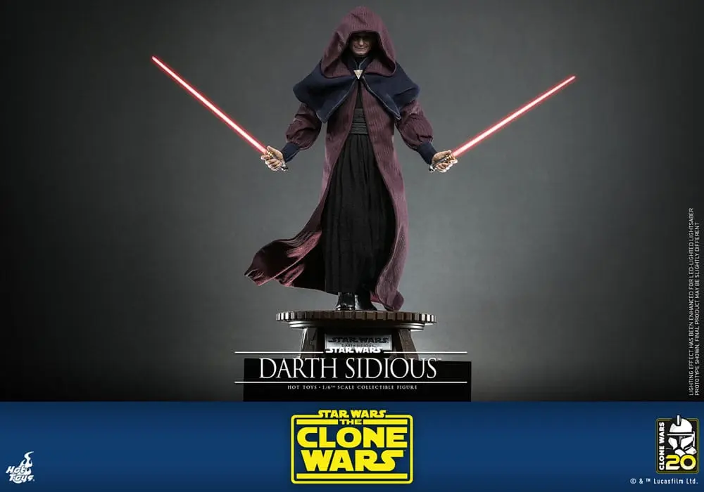 Star Wars: The Clone Wars akční figurka 1/6 Darth Sidious 29 cm fotografii produktu
