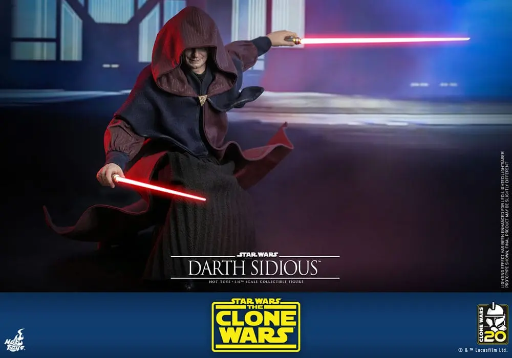 Star Wars: The Clone Wars akční figurka 1/6 Darth Sidious 29 cm fotografii produktu