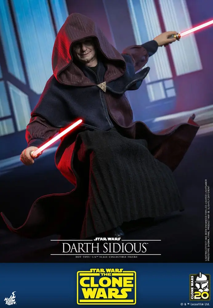 Star Wars: The Clone Wars akční figurka 1/6 Darth Sidious 29 cm fotografii produktu