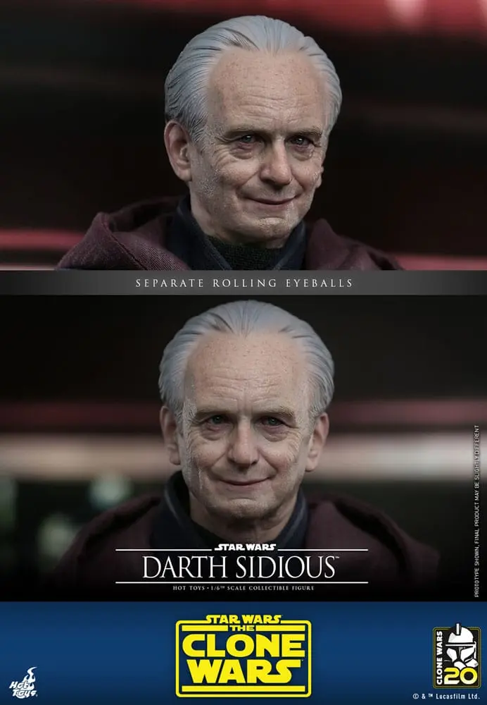Star Wars: The Clone Wars akční figurka 1/6 Darth Sidious 29 cm fotografii produktu