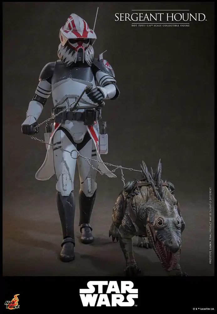 Star Wars: The Clone Wars akční figurka 1/6 Sergeant Hound 30 cm fotografii produktu