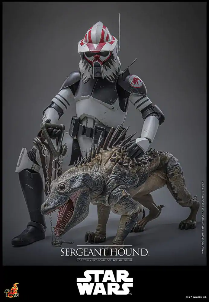 Star Wars: The Clone Wars akční figurka 1/6 Sergeant Hound 30 cm fotografii produktu