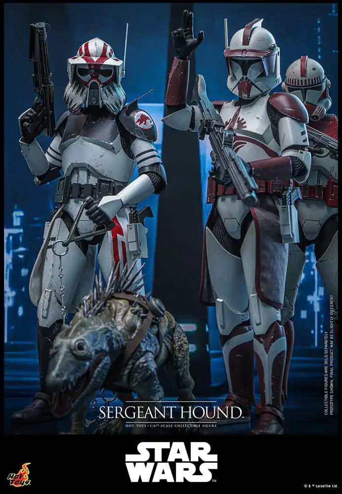 Star Wars: The Clone Wars akční figurka 1/6 Sergeant Hound 30 cm fotografii produktu