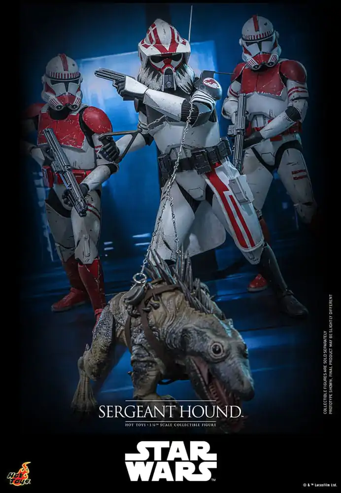 Star Wars: The Clone Wars akční figurka 1/6 Sergeant Hound 30 cm fotografii produktu