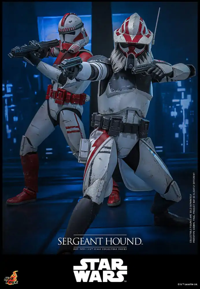 Star Wars: The Clone Wars akční figurka 1/6 Sergeant Hound 30 cm fotografii produktu