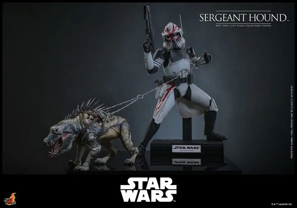 Star Wars: The Clone Wars akční figurka 1/6 Sergeant Hound 30 cm fotografii produktu