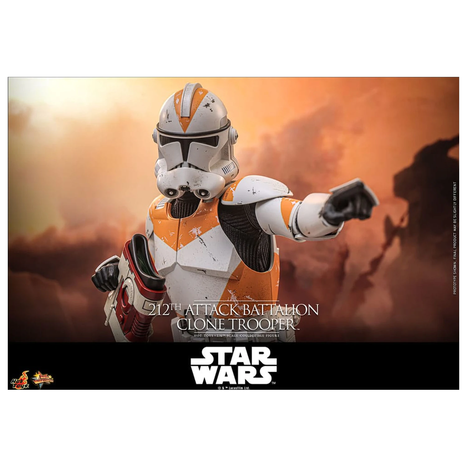 Star Wars: The Clone Wars akční figurka 1/6 212th Attack Battalion Clone Trooper Deluxe Version 30 cm fotografii produktu