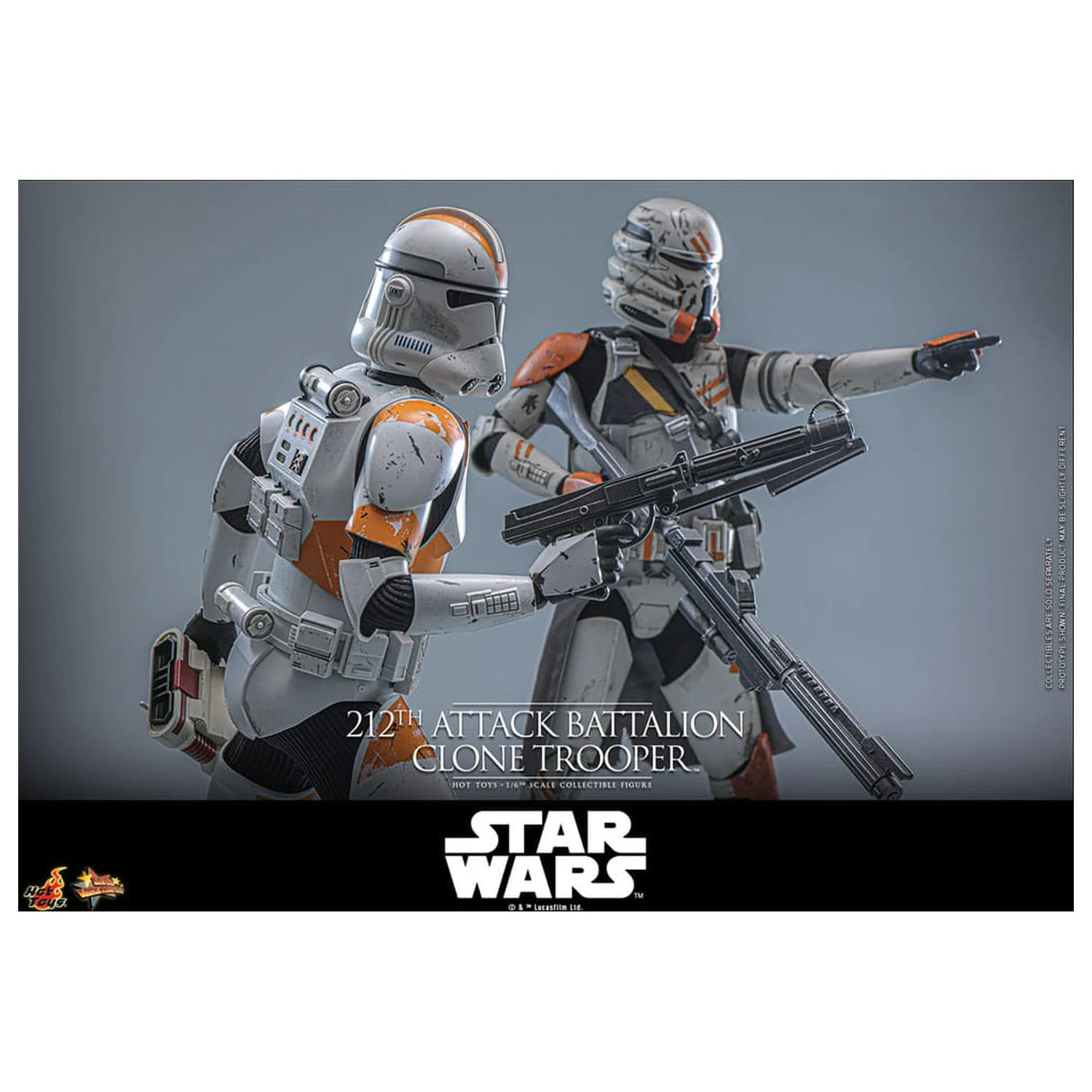 Star Wars: The Clone Wars akční figurka 1/6 212th Attack Battalion Clone Trooper Deluxe Version 30 cm fotografii produktu