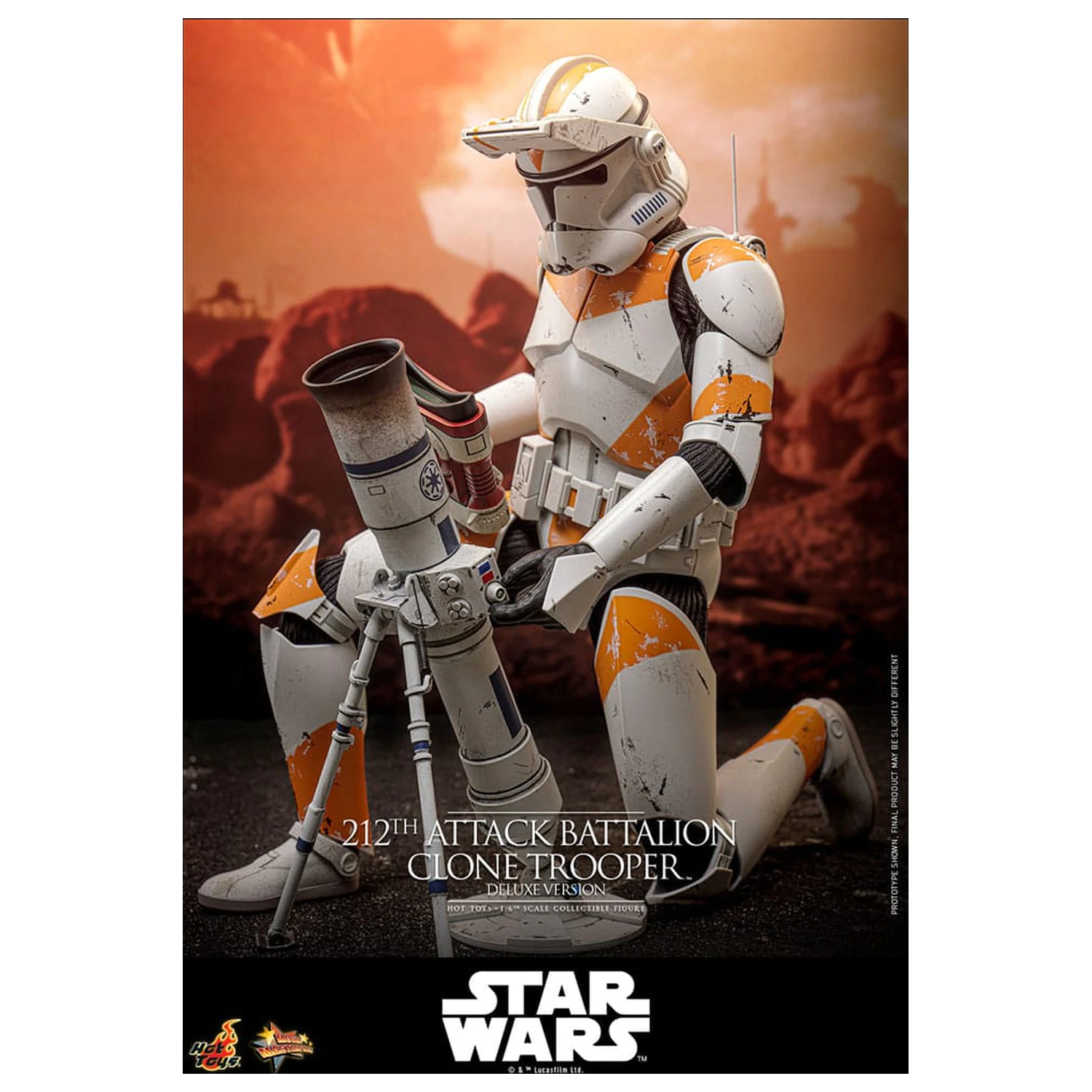 Star Wars: The Clone Wars akční figurka 1/6 212th Attack Battalion Clone Trooper Deluxe Version 30 cm fotografii produktu