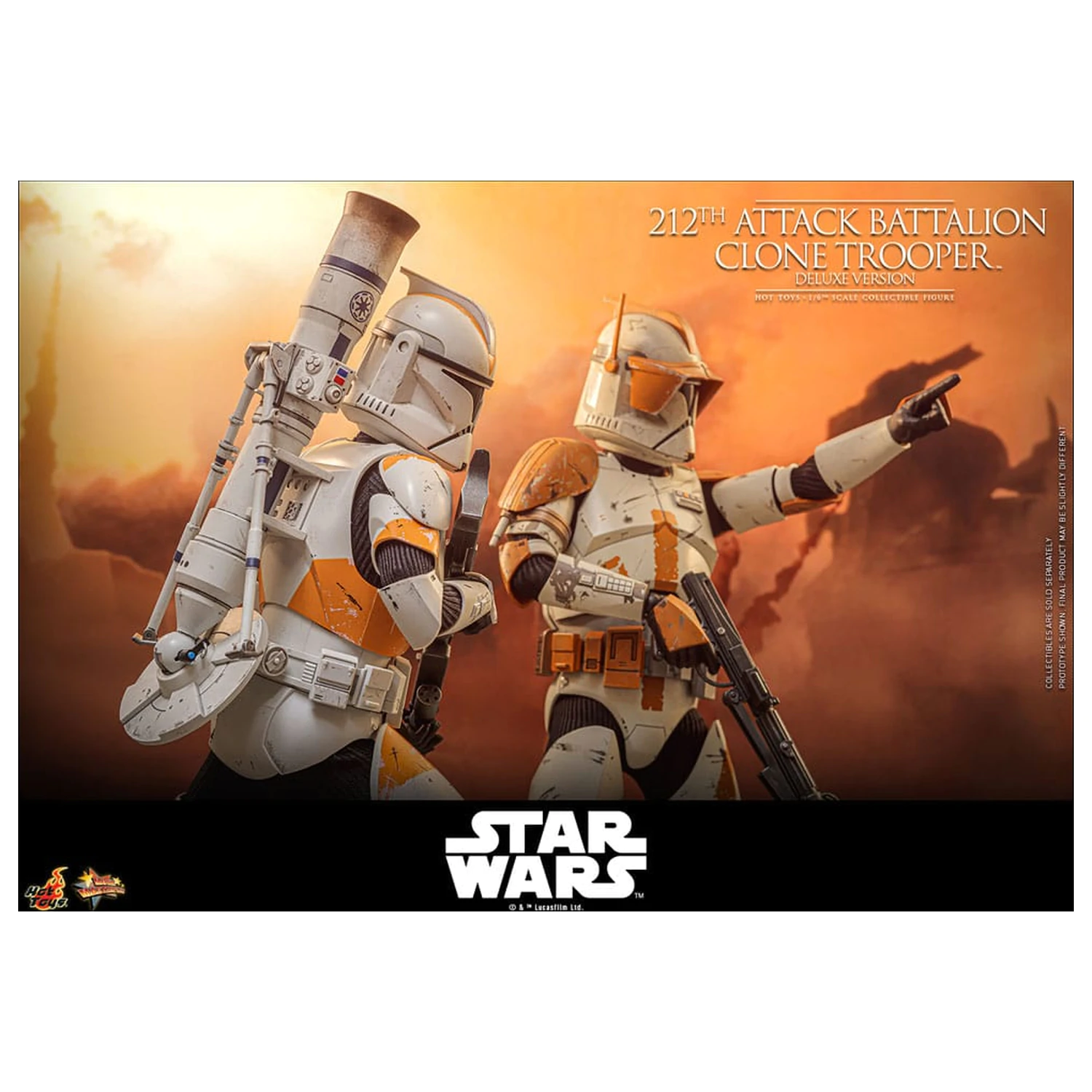 Star Wars: The Clone Wars akční figurka 1/6 212th Attack Battalion Clone Trooper Deluxe Version 30 cm fotografii produktu