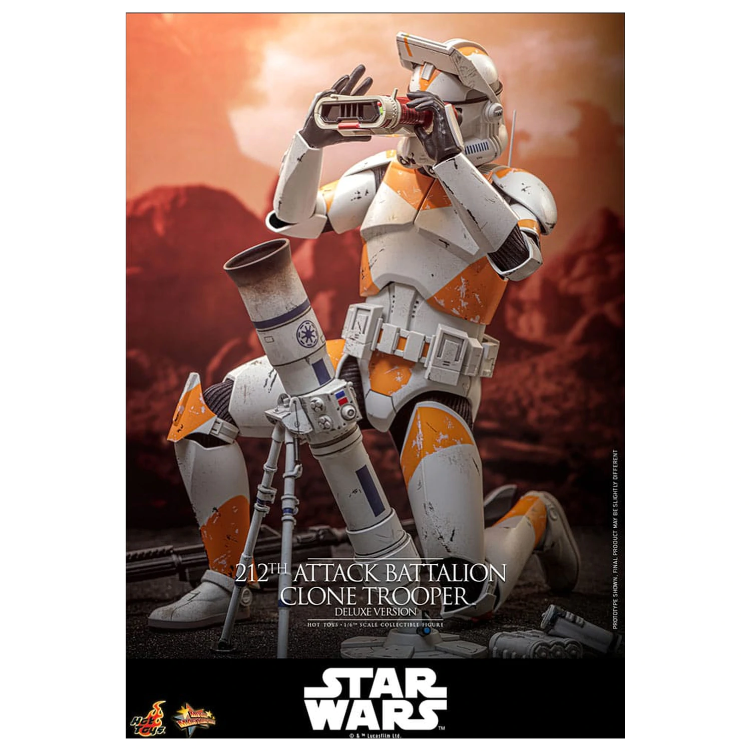 Star Wars: The Clone Wars akční figurka 1/6 212th Attack Battalion Clone Trooper Deluxe Version 30 cm fotografii produktu