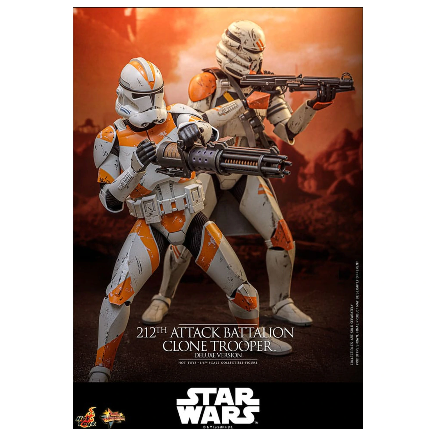 Star Wars: The Clone Wars akční figurka 1/6 212th Attack Battalion Clone Trooper Deluxe Version 30 cm fotografii produktu