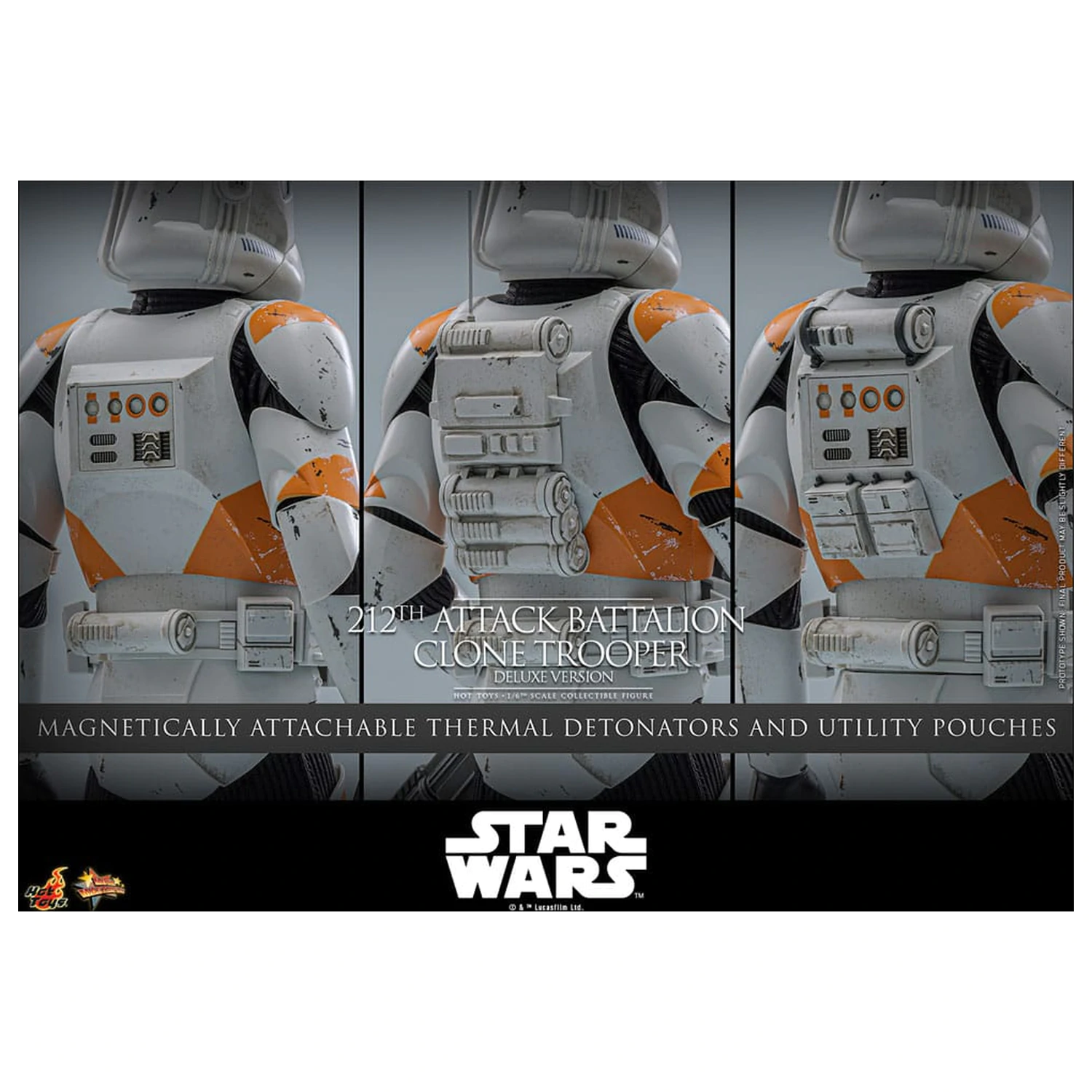 Star Wars: The Clone Wars akční figurka 1/6 212th Attack Battalion Clone Trooper Deluxe Version 30 cm fotografii produktu