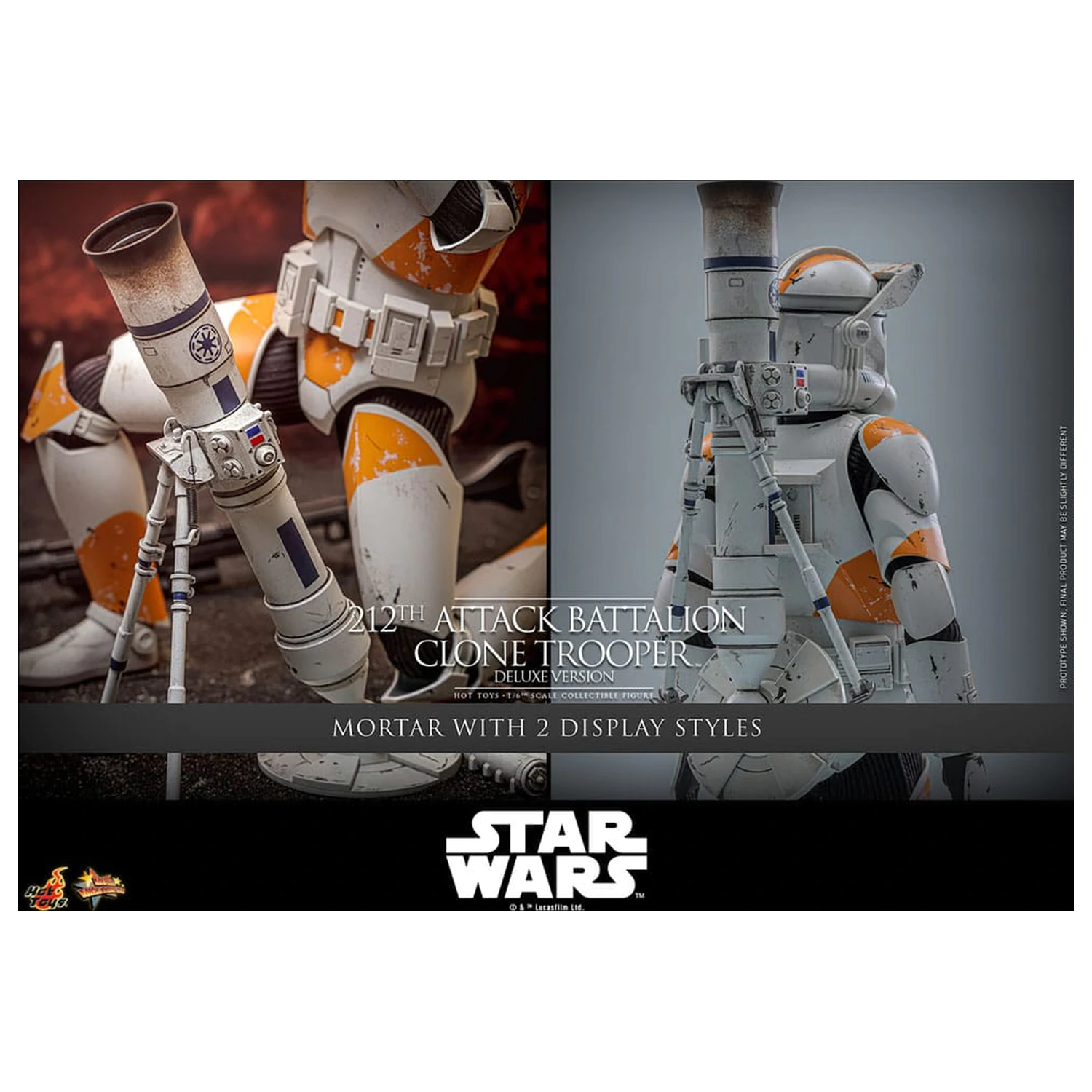 Star Wars: The Clone Wars akční figurka 1/6 212th Attack Battalion Clone Trooper Deluxe Version 30 cm fotografii produktu