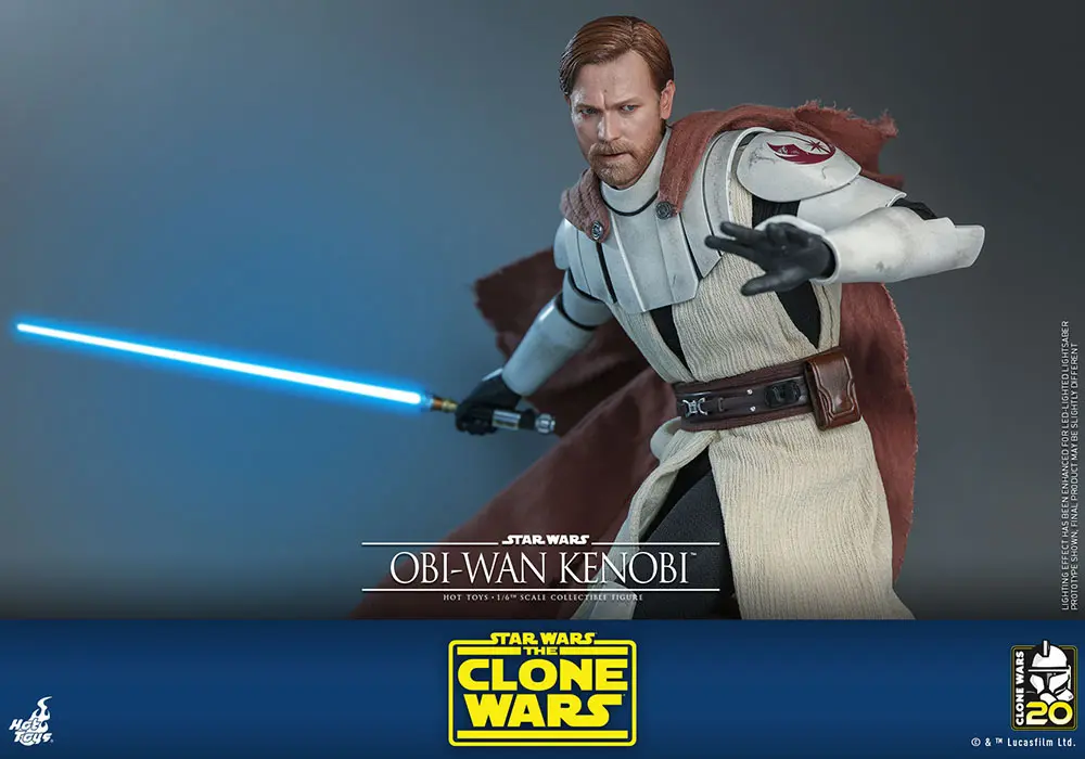 Star Wars The Clone Wars akční figurka 1/6 Obi-Wan Kenobi 30 cm fotografii produktu