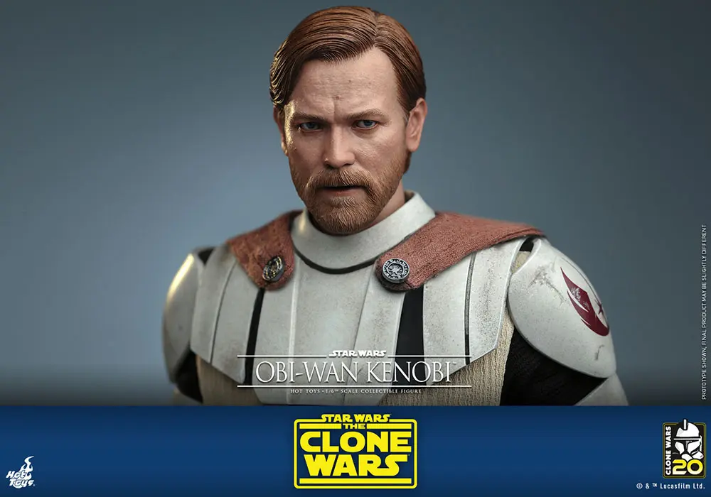 Star Wars The Clone Wars akční figurka 1/6 Obi-Wan Kenobi 30 cm fotografii produktu