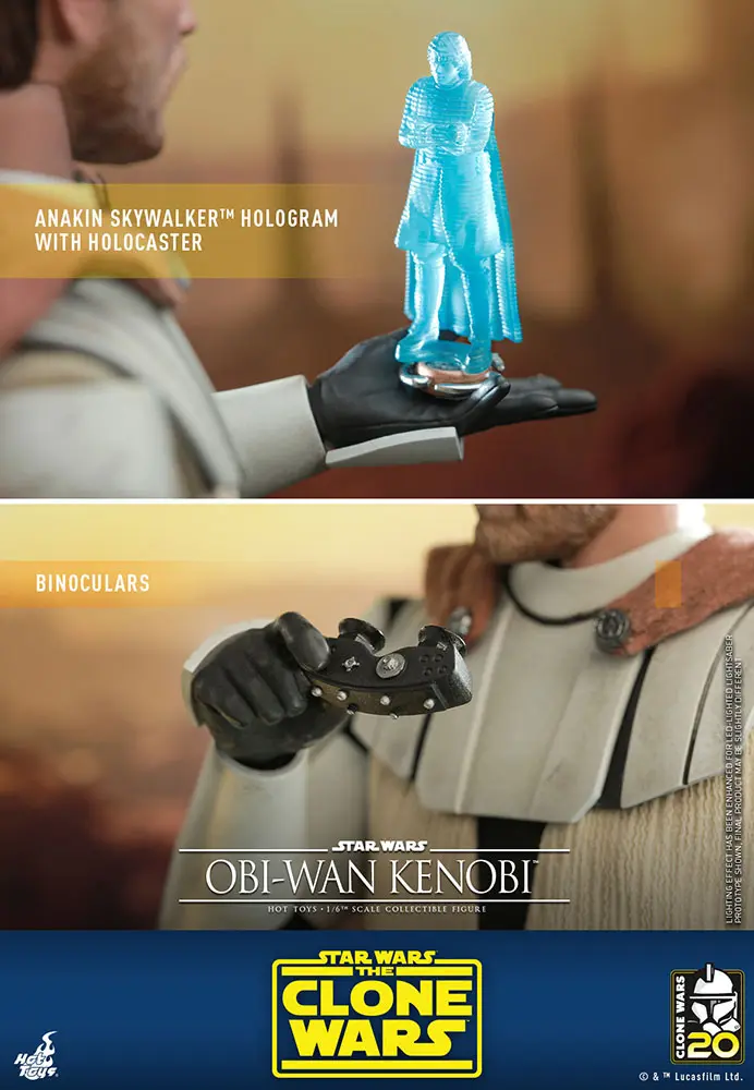 Star Wars The Clone Wars akční figurka 1/6 Obi-Wan Kenobi 30 cm fotografii produktu