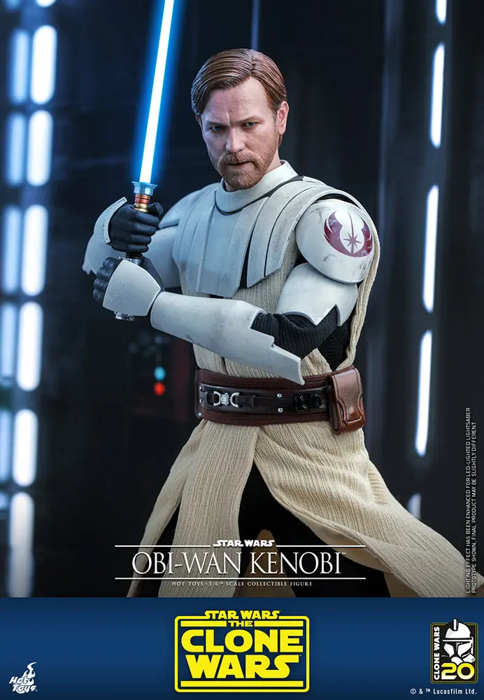 Star Wars The Clone Wars akční figurka 1/6 Obi-Wan Kenobi 30 cm fotografii produktu