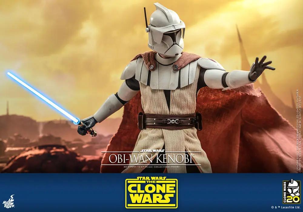 Star Wars The Clone Wars akční figurka 1/6 Obi-Wan Kenobi 30 cm fotografii produktu