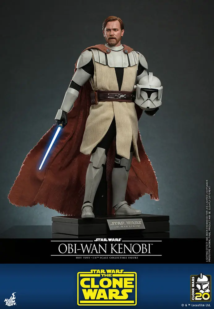 Star Wars The Clone Wars akční figurka 1/6 Obi-Wan Kenobi 30 cm fotografii produktu