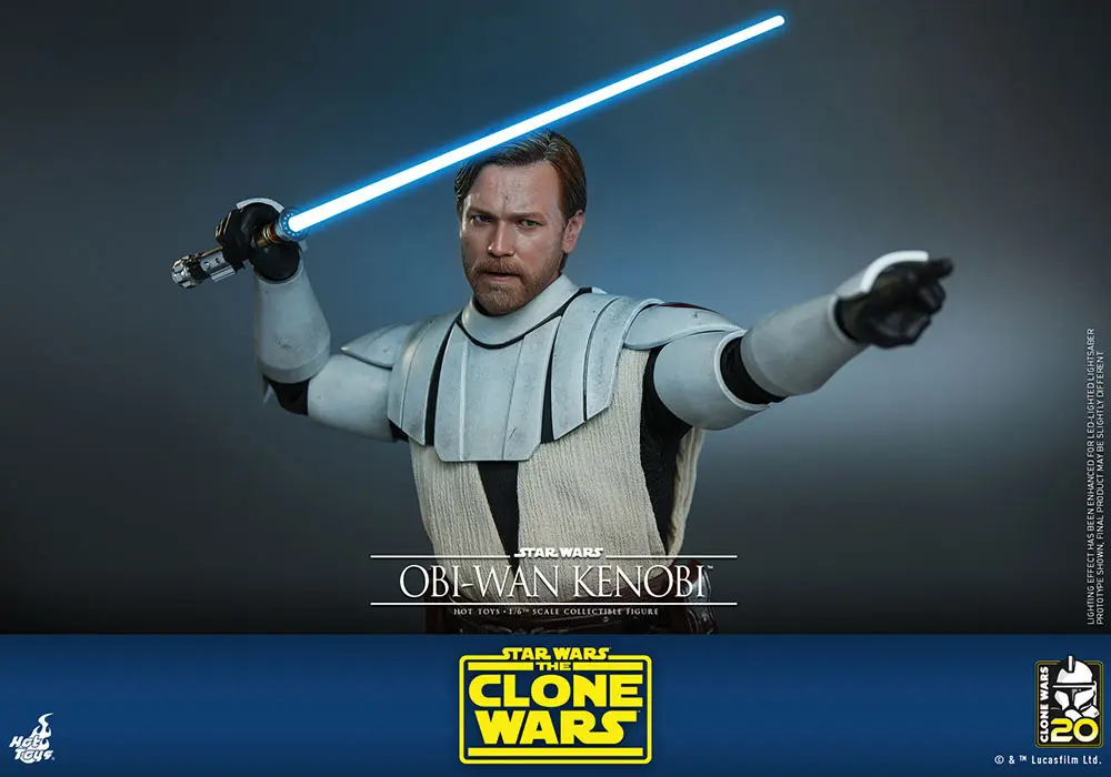 Star Wars The Clone Wars akční figurka 1/6 Obi-Wan Kenobi 30 cm fotografii produktu