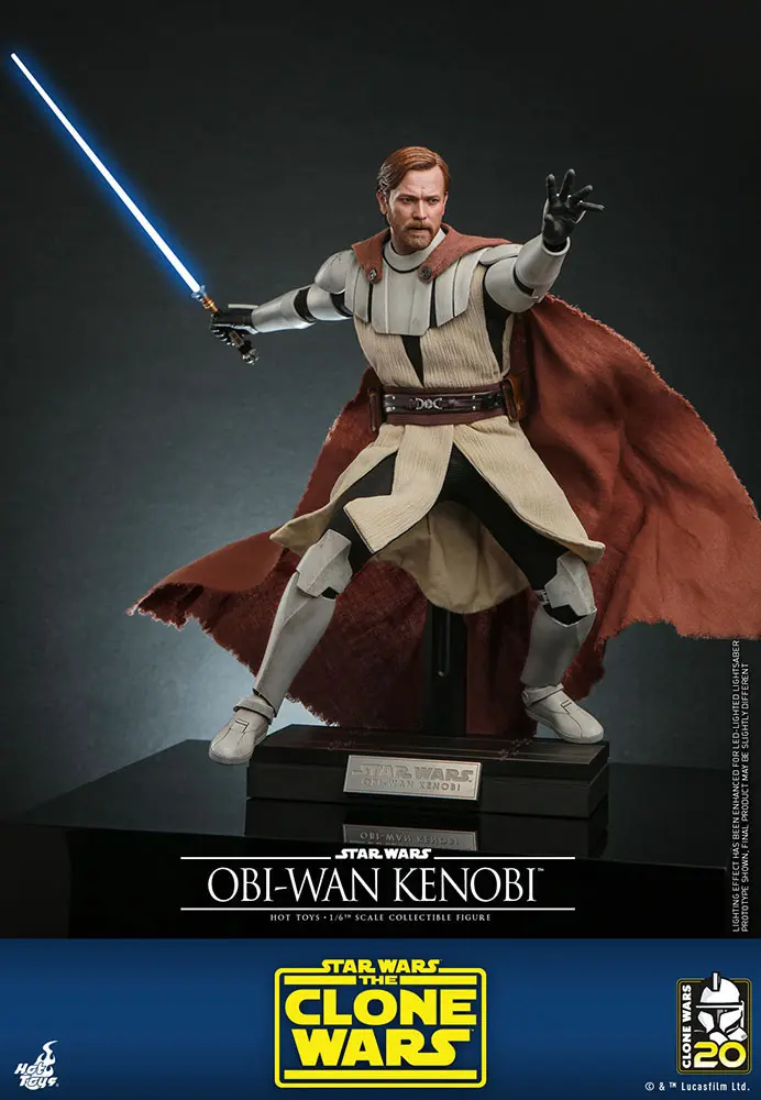 Star Wars The Clone Wars akční figurka 1/6 Obi-Wan Kenobi 30 cm fotografii produktu