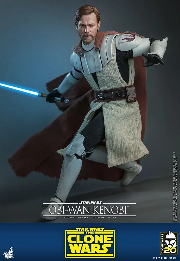 Star Wars The Clone Wars akční figurka 1/6 Obi-Wan Kenobi 30 cm fotografii produktu