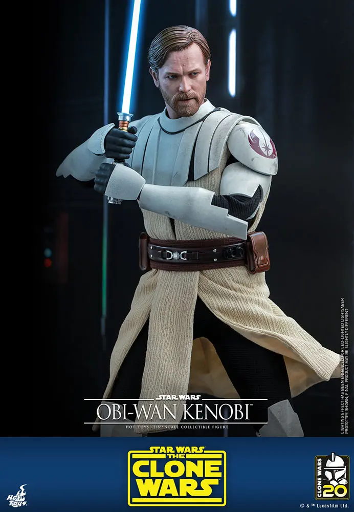 Star Wars The Clone Wars akční figurka 1/6 Obi-Wan Kenobi 30 cm fotografii produktu